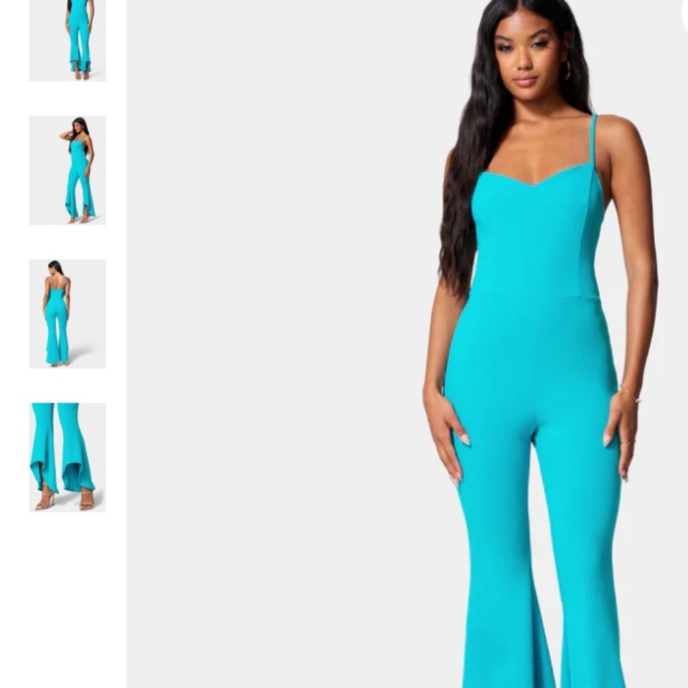 NWT Bebe ruffle leg jumpsuit